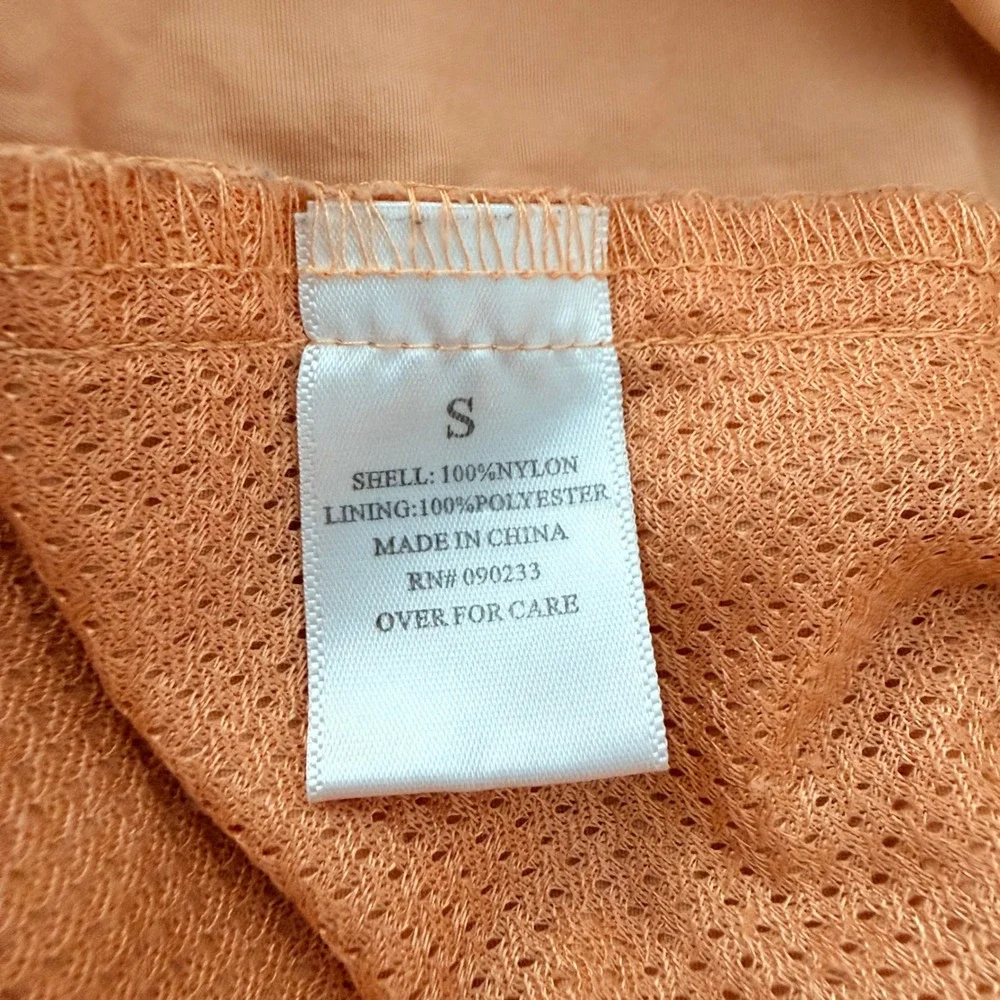 Playboy Swim Trunks Mens Small Peach PacSun Bunny Logo Nylon Board Shorts